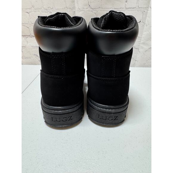 Lugz Warsaw Black Boots Men’s Size 10 D Lace-Up Work Boots NEW With Box - Picture 4 of 8